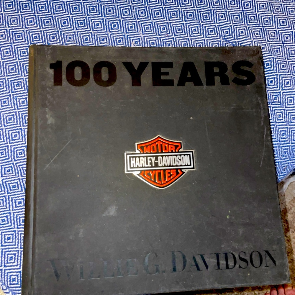 Harley-Davidson 100 Years Book with Black Cover.